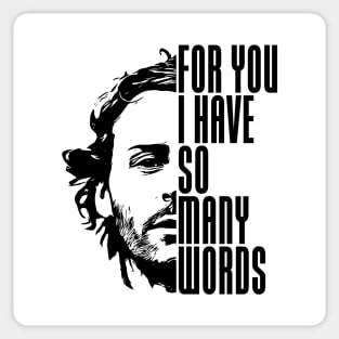 For you I have so many words Sticker